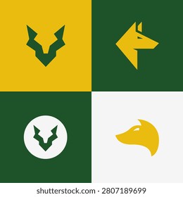 Minimalist Wolf Logo Bundle Modern Brand Identity Vector Collection