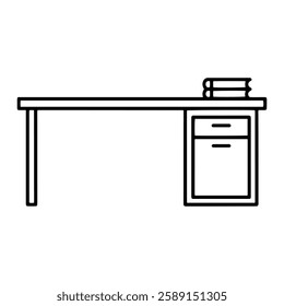 Minimalist Work Desk Representing Productivity, Organization, and Professional Workspace