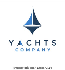 Minimalist Yachts Design Logo Inspiration