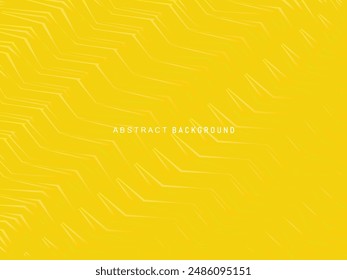 Minimalist yellow background with abstract diagonal lines pattern. Beautiful yellow abstract background. Yellow neutral background for presentations, websites, banners, wallpapers, brochures, etc.