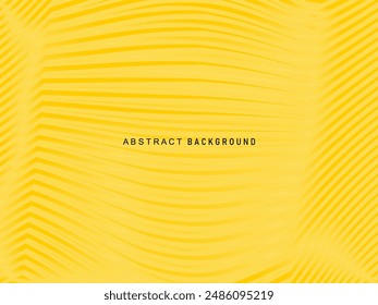 Minimalist yellow background with abstract diagonal lines pattern. Beautiful yellow abstract background. Yellow neutral background for presentations, websites, banners, wallpapers, brochures, etc.