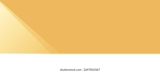 Plano de fundo geométrico amarelo minimalista com design de gradiente suave e formas diagonais, perfeito para apresentações modernas, banners e modelos da Web.