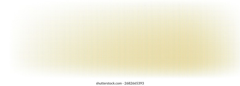 Minimalist yellow halftone gradient background. Abstract dotted pattern with soft fading effect, clean retro pop art style