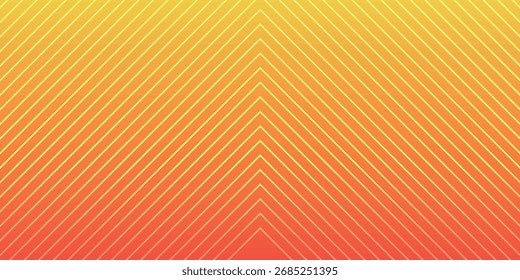 Fondo abstracto minimalista de degradado amarillo y naranja con decoración moderna de línea cuadrada. Fondo de patrón de línea simple de moda para cubiertas, Anuncios, folletos, certificados y presentaciones.