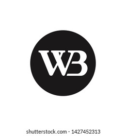 Minimalist yet elegant logo design "WB" symbol. Suitable for use in all companies.