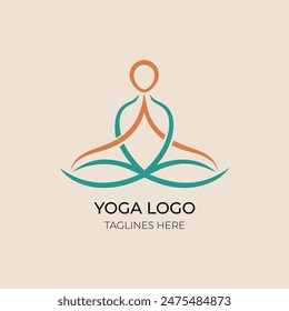 A Minimalist Yoga Logo Template