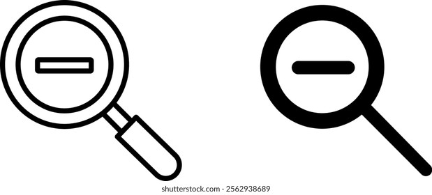 "Minimalist Zoom Out Icon Vector Design"