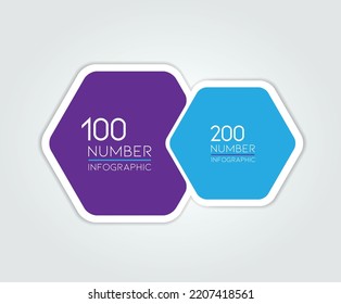 Minimalistic 2 step template, banner, infographic, diagram, chart, column. 