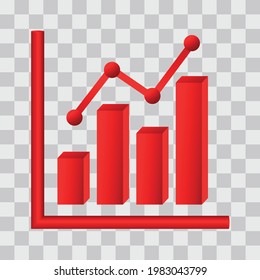 Minimalistic 3d graphics. Transparent background