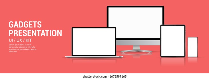 Download Devices Mockup Isolated Transparent Images Stock Photos Vectors Shutterstock