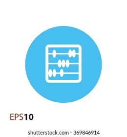 Minimalistic abacus icon for web