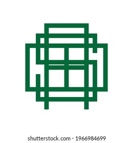 
minimalistic abs letter professional monogram logo