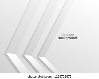 Minimalistic abstract background with 3d lines. Vector illustration