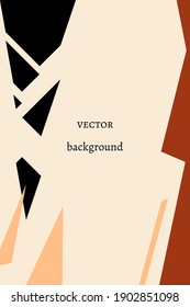 Minimalistic abstract background with elements of geometric shapes. Modern vector poster for print, decor, poster, social networks. space for text