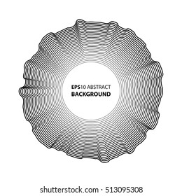 Minimalistic abstract background Eps 10 vector illustration for album music cover. Design element of many random circle with noise.