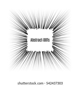 Minimalistic abstract background Eps 10 vector illustration for album music cover. Design element of many random circle with noise.