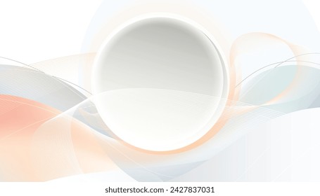 Un fondo abstracto minimalista, formas geométricas con amplio espacio blanco. Gradientes de semitonos coloridos, gradientes frescos. Futuros patrones geométricos. Vector Eps10