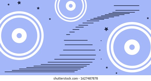 Minimalistic abstract background, poster design template, landing page, vector illustration