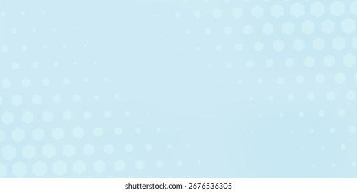 Minimalistic abstract background with a subtle hexagonal pattern in light blue and white tones, ideal for modern and corporate themes