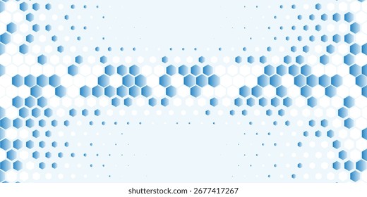 Minimalistic abstract background with a subtle hexagonal pattern in light blue and white tones, ideal for modern and corporate themes. Eps10