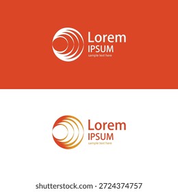Colección circular Abstractas minimalista del logotipo | Marca de Vector moderna por los Diseños duros, puranam duro