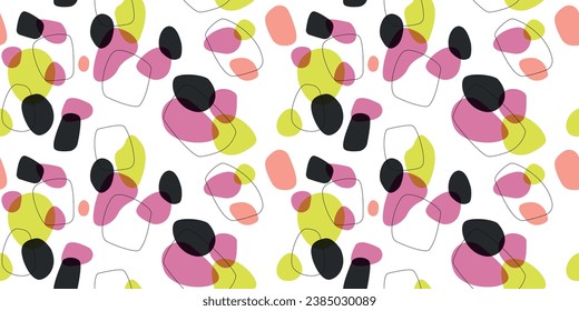 Composición abstracta minimalista de formas orgánicas en un estilo de collage moderno. Puede ser transparente. Impresión, interior, diseño elegante.