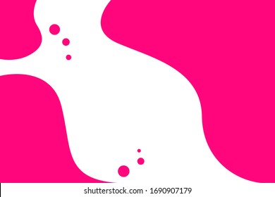 Minimalistic abstract design. Pink abstract on a white background. Vector illustration in flat design style.