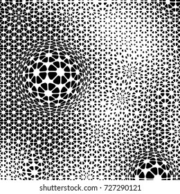 Minimalistic abstract dots illustration. Background with magic shapes. Graphic concept for your design
