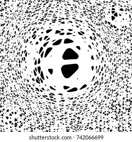 Minimalistic abstract dots illustration. Background with magic shapes. Graphic concept for your design