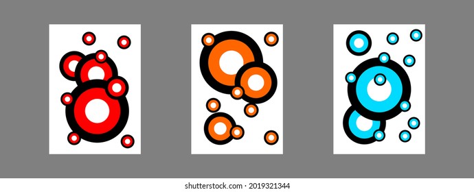 Diseño minimalista abstracto de color hipster. marco para texto Ilustración vectorial de gráficos de arte moderno.