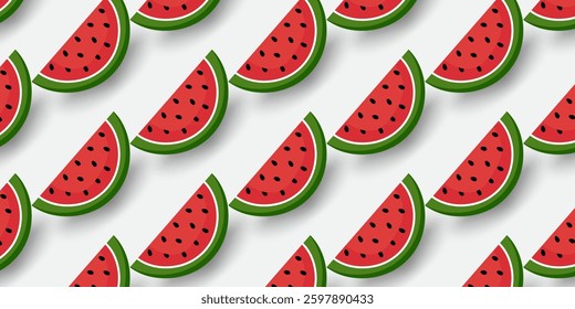 Minimalistic  abstract fruit pattern seamless background. Modern strawberry,orange,banana,  Perfect for textile design, screensavers, covers, cards, invitations and posters or summer background