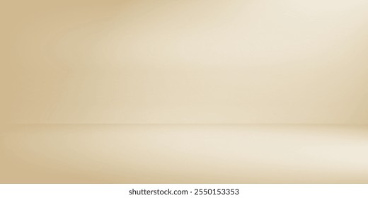 Minimalistic abstract gentle light beige background for product presentation with light andand intricate shadow from the window and vegetation on wall.