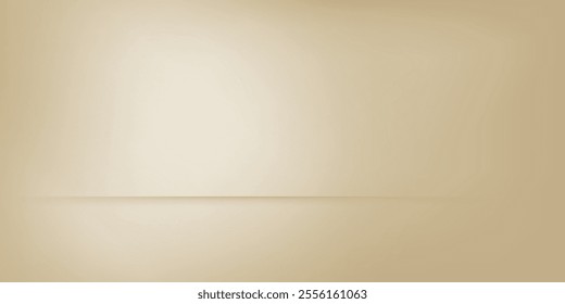 Minimalistic abstract gentle light beige background for product presentation with light andand intricate shadow from the window and vegetation on wall.