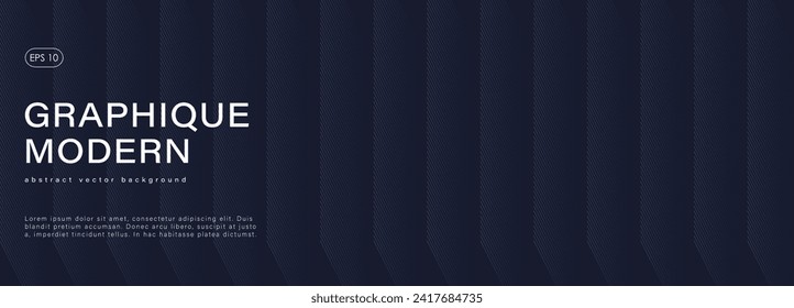 Minimalistic abstract geometric dark blue background. Vector background, wallpaper, cover design.
