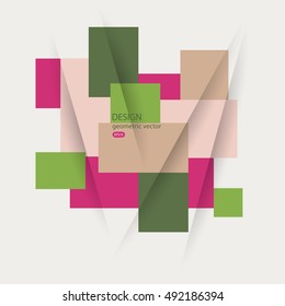 Minimalistic Abstract Geometric Pattern. Modern design for Business Presentations, Web Site Design.Vector-stock illustration