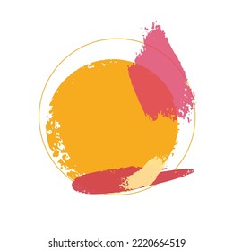 Minimalistische abstrakte Grunge-Hintergrund in verschiedenen Formen. Einzelne Vektorgrafiken