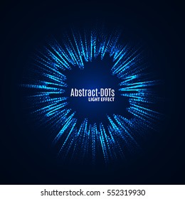 Minimalistic abstract light dots background vector illustration for album music or other cover. Design element of dots with same random and noise.