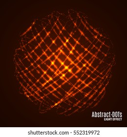 Minimalistic abstract light dots background vector illustration for album music or other cover. Design element of dots with same random and noise.