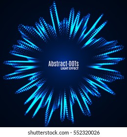 Minimalistic abstract light dots background vector illustration for album music or other cover. Design element of dots with same random and noise.