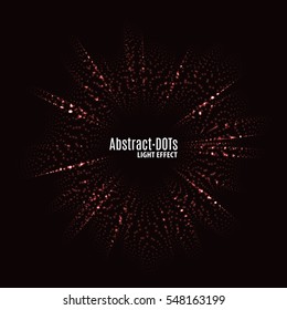 Minimalistic abstract lighten dots background vector illustration for album music or other cover. Design element of dots with same random and noise.
