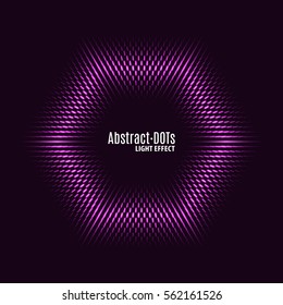 Minimalistic abstract lighten dots background vector illustration for album music or other cover. Design element of dots with same random and noise.