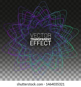 Minimalistic abstract line for album music or other cover. Design element of lines with same random and noise. Isolated on Transparent Background Vector Illustration