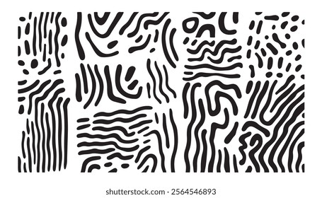 Minimalistic Abstract Line Patterns for Designers