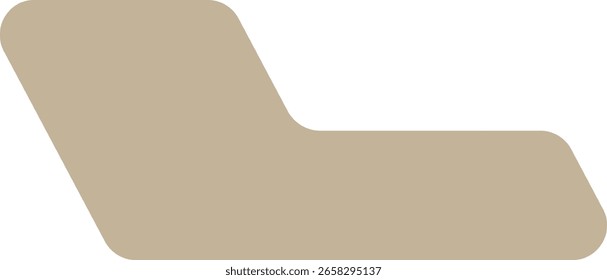 Minimalistic Abstract Shape with Rounded Corners 
