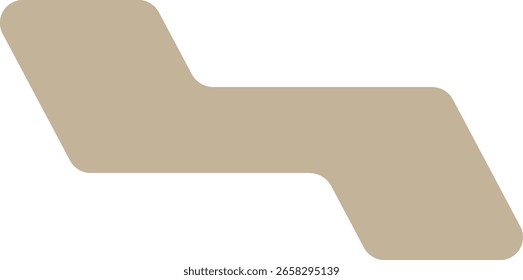 Minimalistic Abstract Shape with Rounded Corners 
