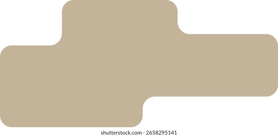 Minimalistic Abstract Shape with Rounded Corners 
