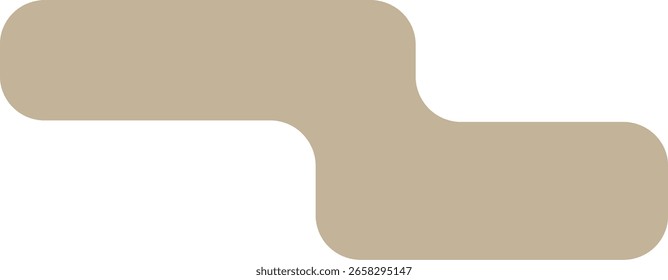 Forma abstrata minimalista com cantos arredondados 
