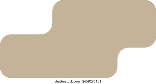 Minimalistic Abstract Shape with Rounded Corners 
