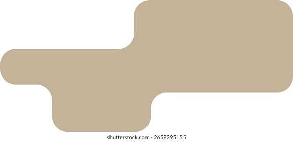 Minimalistic Abstract Shape with Rounded Corners 
