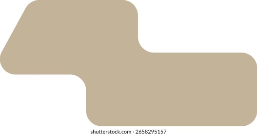 Minimalistic Abstract Shape with Rounded Corners 
